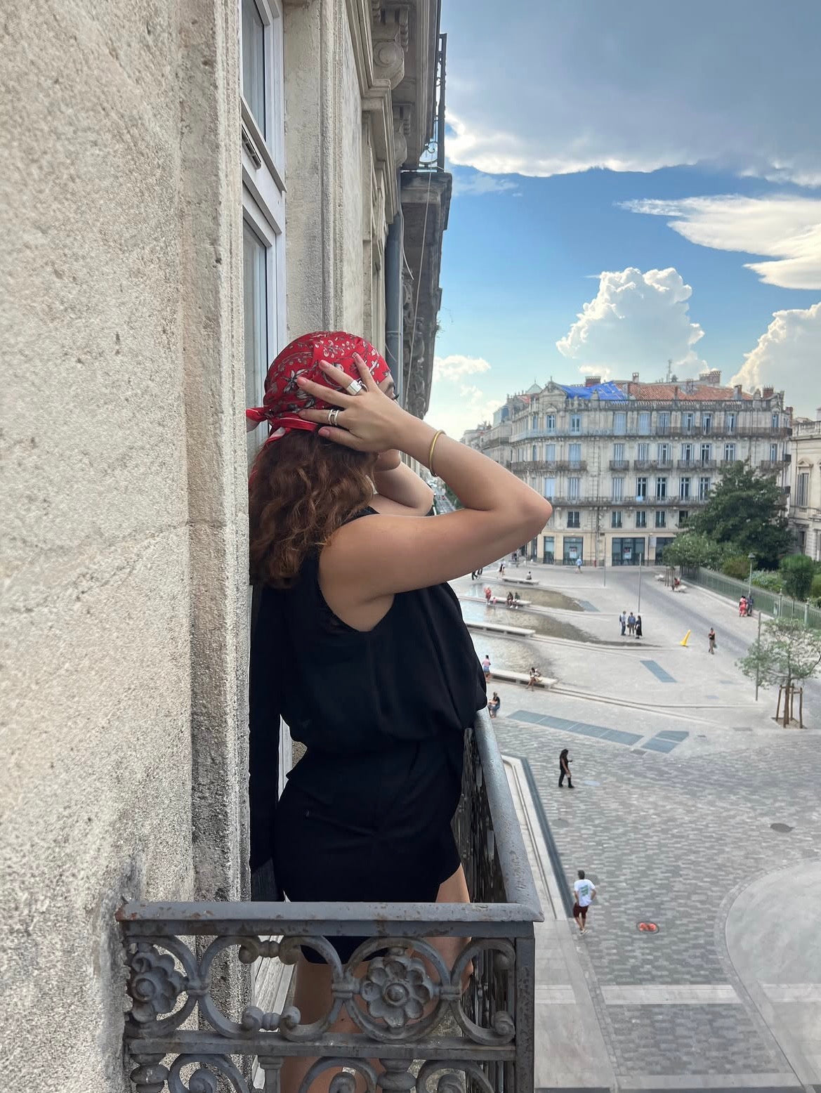 Foulard Linos rouge